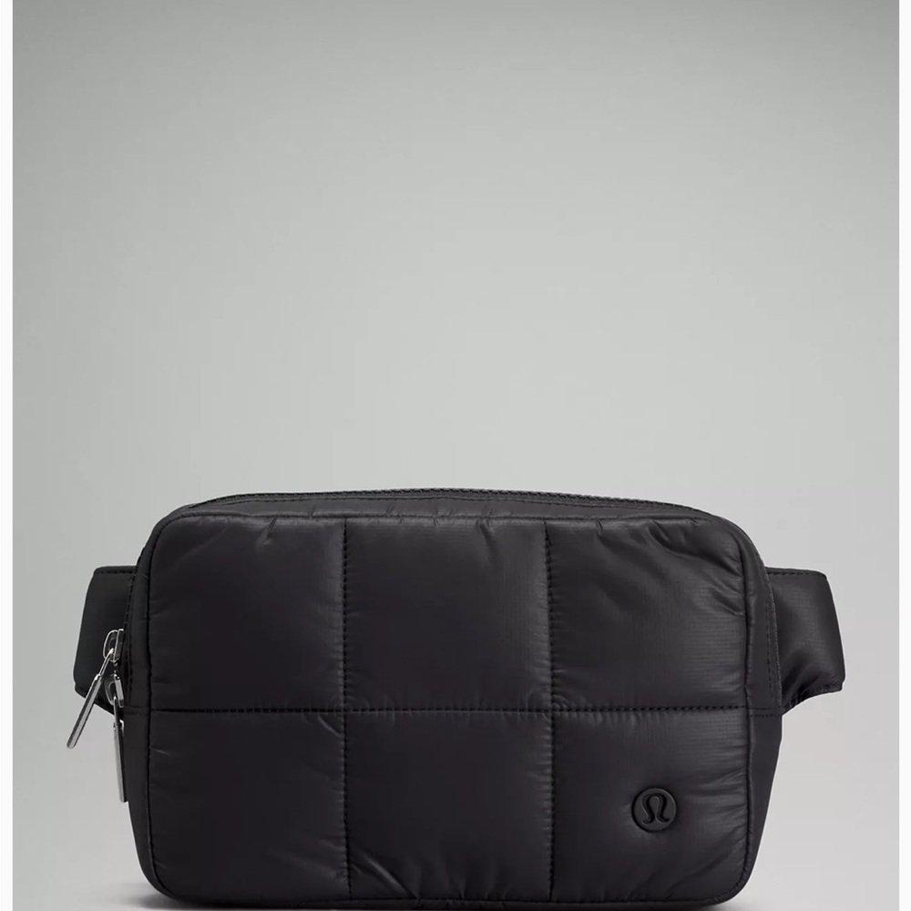 NWT LULULEMON BLACK QUILTED GRID EVERYWHERE BELT BAG